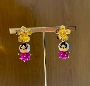 Aretes Estelita fiuscha